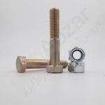 پیچ طبق کوتاه پژو 405 با مهره کاسه نمدی