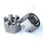 مهره چاکدار استیل آهنی گالوانیزه استاندارد DIN935