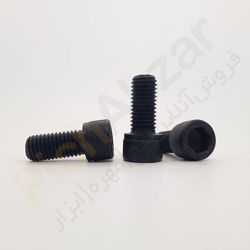 پیچ آلن باسر فولادی سیاه 8.8 سایز 22