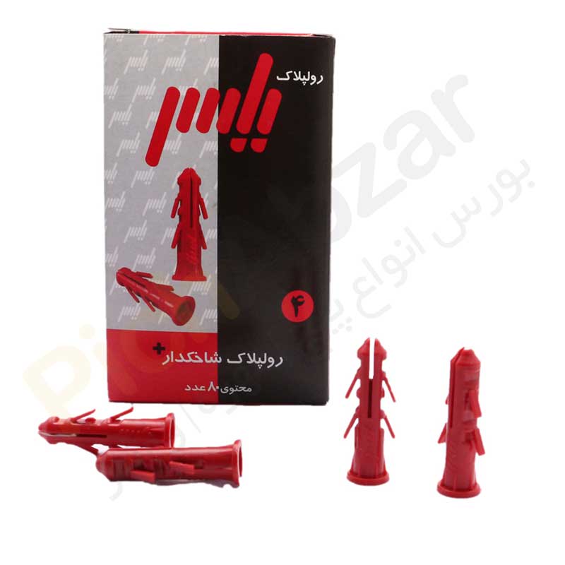 رولپلاک شاخکدار قرمز 4سانت بسته 75عددی - Image 2