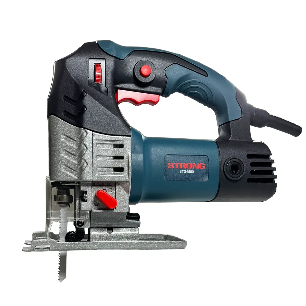 اره عمود بر 800 وات استرانگ STRONG مدل STG6580 با سرعت 2400 دور در دقیقه و عمق برش 65 میلیمتر مناسب برش چوب و فلز سبک
